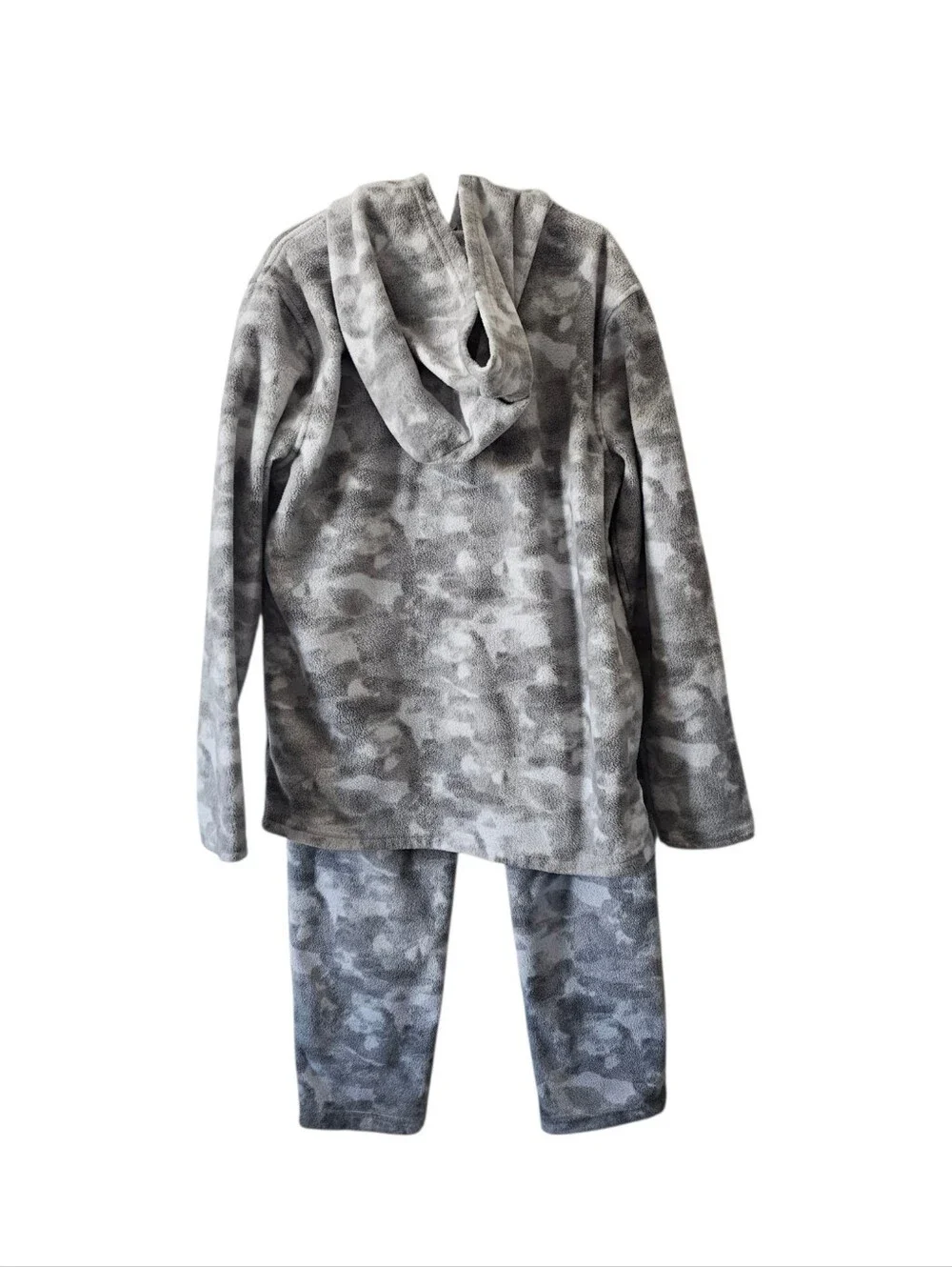 Old Navy Boys Size L 10-12 Camo Fleece Hoodie Sweatpants Set 2 Piece Cozy Warm